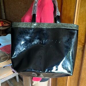 Jimmy Choo Black Patent Tote Bag